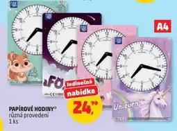 Penny Market Papírové hodiny nabídka
