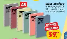 Penny Market Blok se spirálou A5 nabídka