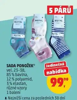 Penny Market Sada ponožek nabídka