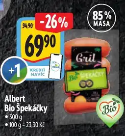 Albert Albert Bio Spekáčky nabídka