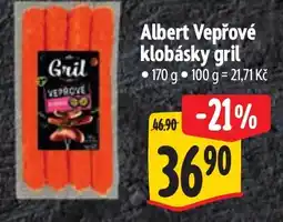 Albert Albert Vepřové klobásky gril nabídka