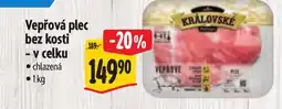 Albert Vepřová plec bez kosti - v celku nabídka