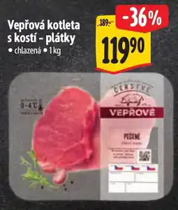Albert Vepřová kotleta s kostí - plátky nabídka