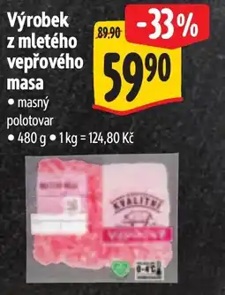 Albert Výrobek z mletého vepřového masa nabídka