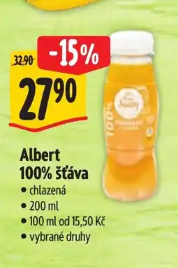Albert Albert 100% šťáva nabídka