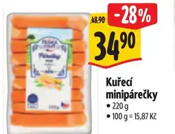 Albert Kuřecí minipárečky nabídka