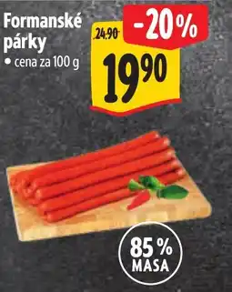 Albert Formanské párky nabídka