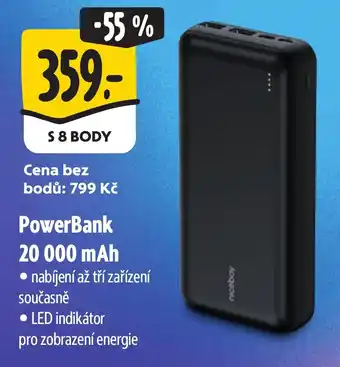 Albert PowerBank 20 000 mAh nabídka