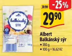Albert Albert Balkánský sýr nabídka