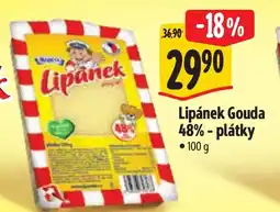 Albert Lipánek Gouda 48% - plátky nabídka