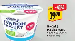 Albert Madeta Jihočeský tvaroh & jogurt nabídka