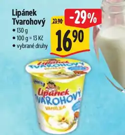 Albert Lipánek Tvarohový nabídka