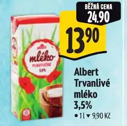 Albert Albert Trvanlivé mléko 3,5% nabídka
