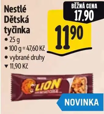 Albert Nestlé Dětská tyčinka nabídka