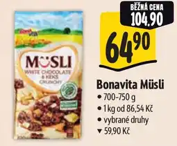 Albert Bonavita Müsli nabídka