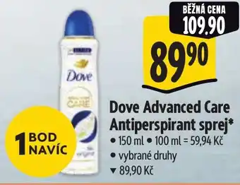 Albert Dove Advanced Care Antiperspirant sprej nabídka