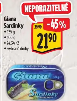 Albert Giana Sardinky nabídka