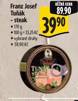 Albert Franz Josef Tuňák - steak nabídka