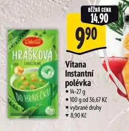 Albert Vitana Instantní polévka nabídka