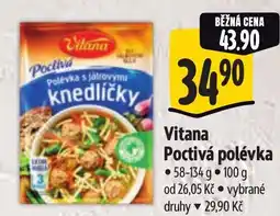Albert Vitana Poctivá polévka nabídka