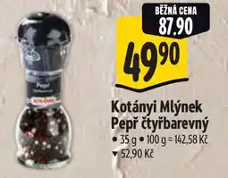 Albert Kotányi Mlýnek Pepř čtyřbarevný nabídka