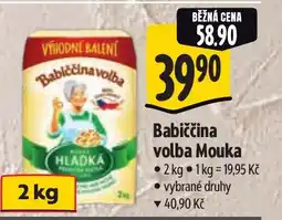 Albert Babiččina volba Mouka nabídka