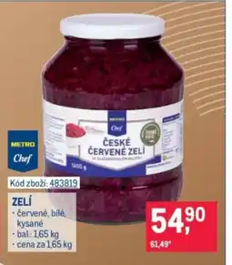 Makro Zelí nabídka