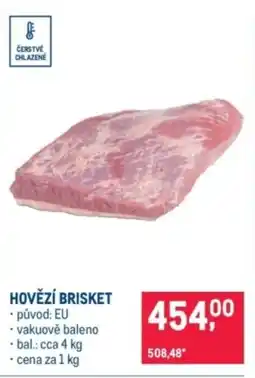 Makro Hovězí brisket nabídka
