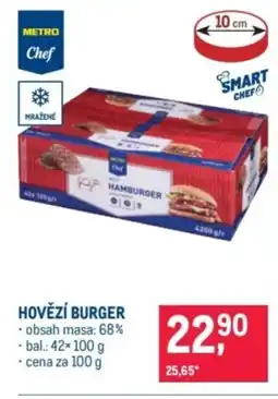 Makro Hovězí burger nabídka