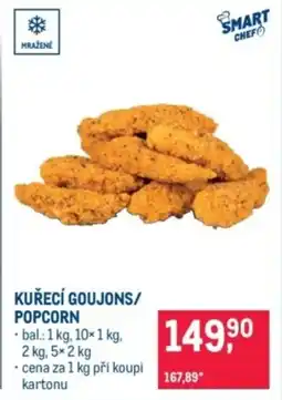 Makro Kuřecí goujons/ popcorn nabídka