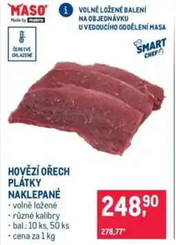 Makro Hovězí ořech plátky naklepané nabídka