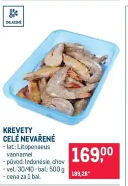 Makro Krevety celé nevařené nabídka