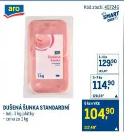 Makro Dušená šunka standardní nabídka