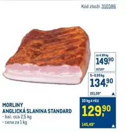 Makro Morliny anglická slanina standard nabídka