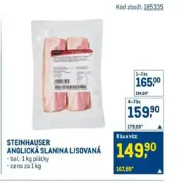 Makro Steinhauser anglická slanina lisovaná nabídka