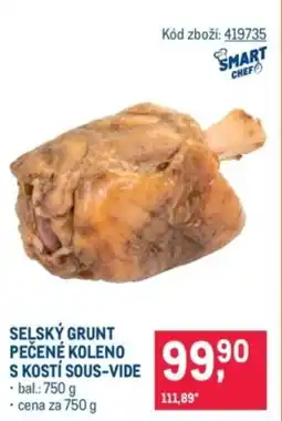 Makro Selský grunt pečené koleno s kostí sous-vide nabídka
