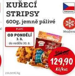 RABBIT řeznictví KUŘECÍ STRIPSY 600g, jemně pálivé nabídka