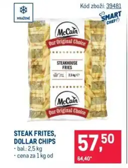 Makro Steak frites, dollar chips nabídka