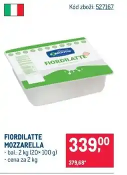 Makro Fiordilatte mozzarella nabídka