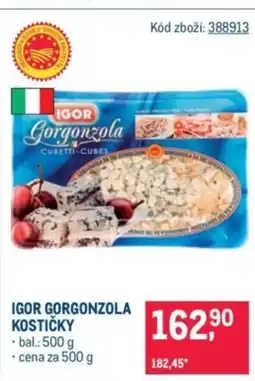 Makro Igor gorgonzola kostičky nabídka