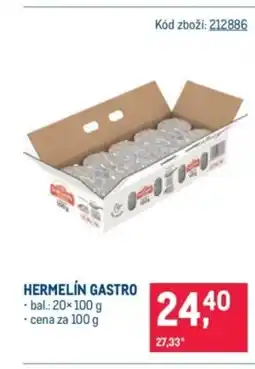 Makro Hermelín gastro nabídka