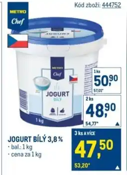 Makro Jogurt bílý 3,8% nabídka