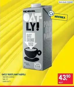 Makro Oatly rostlinný nápoj nabídka