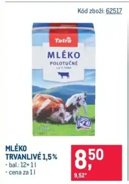 Makro Tatra Mléko trvanlivé 1,5% nabídka