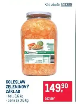 Makro Coleslaw zeleninový základ nabídka