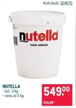 Makro Nutella nabídka