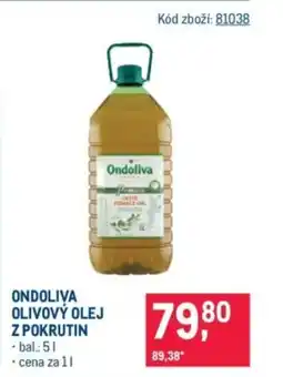 Makro Ondoliva olivový olej z pokrutin nabídka