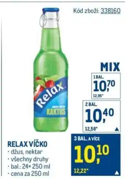 Makro Relax víčko nabídka