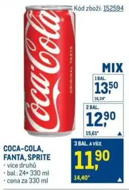 Makro Coca-Cola , Fanta, Sprite nabídka