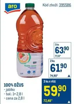 Makro 100% džus nabídka